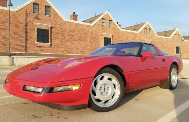 1991 Red Chevrolet Corvette