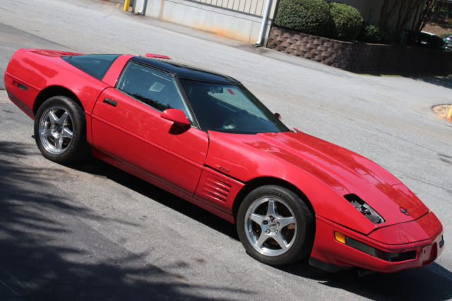 1991 Red Chevrolet Corvette Hatchback