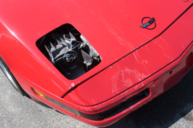 1991 Red Chevrolet Corvette Hatchback