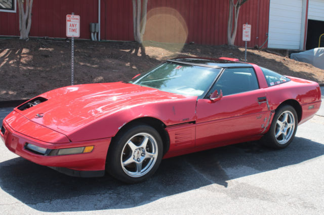 1991 Red Chevrolet Corvette Hatchback