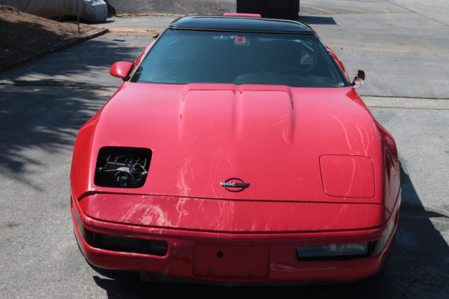 1991 Red Chevrolet Corvette Hatchback