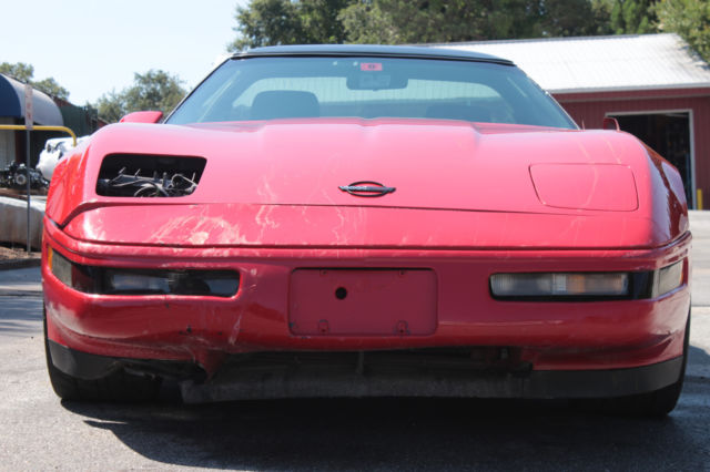 1991 Red Chevrolet Corvette Hatchback