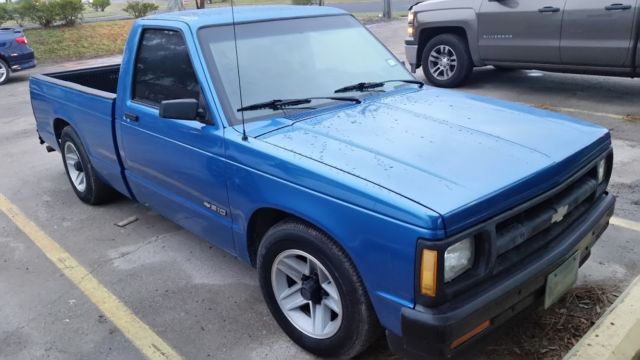 1991 Blue Chevrolet S-10 Standard Cab Pickup