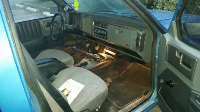 1991 Blue Chevrolet S-10 Standard Cab Pickup
