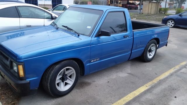 1991 Blue Chevrolet S-10 Standard Cab Pickup