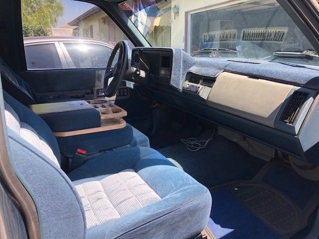 1991 Blue Chevrolet Silverado 1500 Extended Cab Pickup