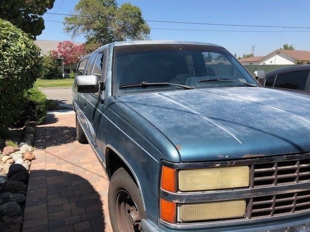 1991 Blue Chevrolet Silverado 1500 Extended Cab Pickup