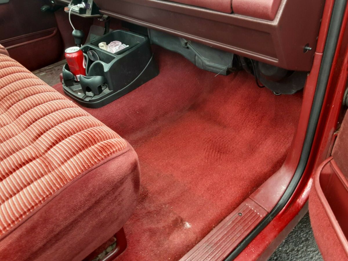 1991 Burgundy Chevrolet Silverado 1500 Standard Cab Pickup