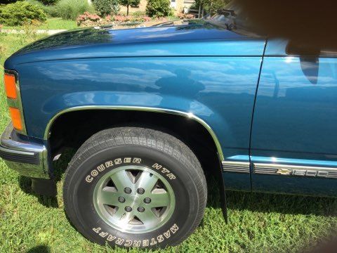 1991 Blue Chevrolet Silverado 1500 Standard Cab Pickup