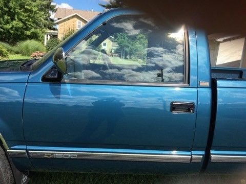 1991 Blue Chevrolet Silverado 1500 Standard Cab Pickup
