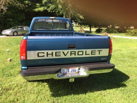 1991 Blue Chevrolet Silverado 1500 Standard Cab Pickup
