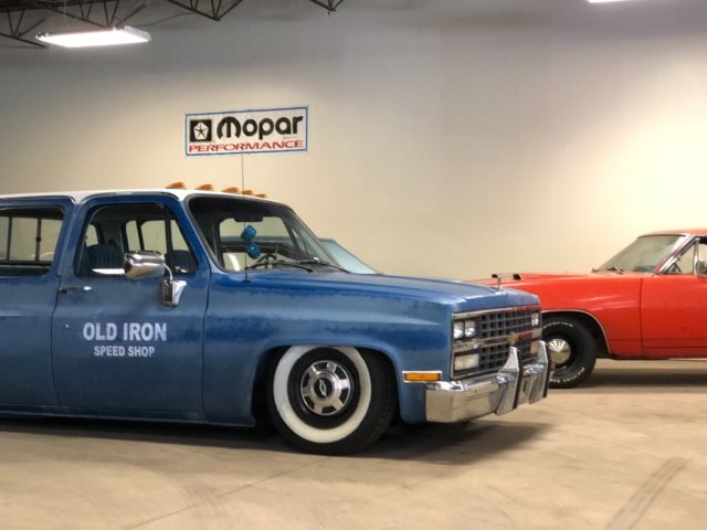 1991 Blue Chevrolet C/K Pickup 3500 Extended Crew Cab Pickup