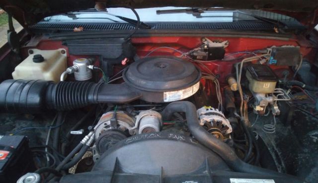 1991 Burgundy Chevrolet C/K Pickup 3500 Extended Cab Pickup