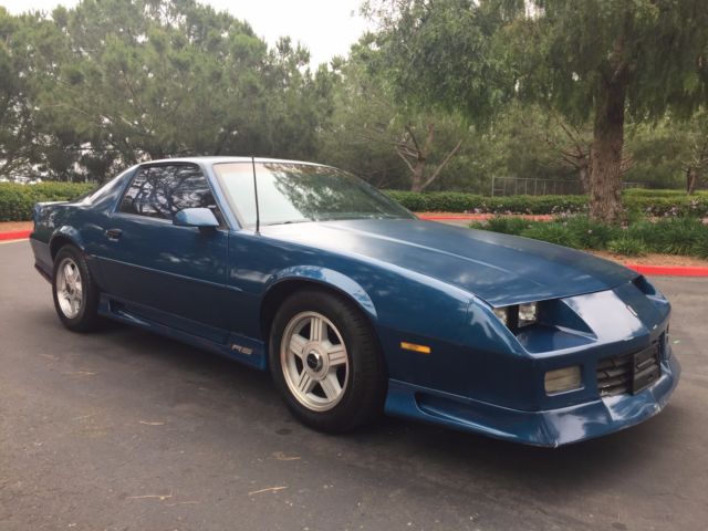 1991 Blue Chevrolet Camaro Coupe