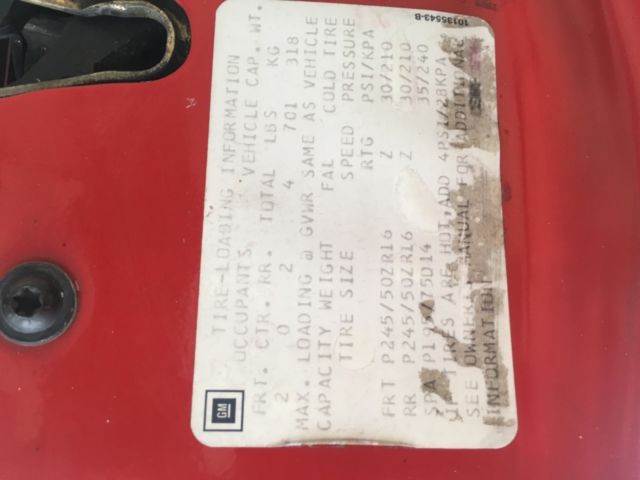 1991 Red Chevrolet Camaro