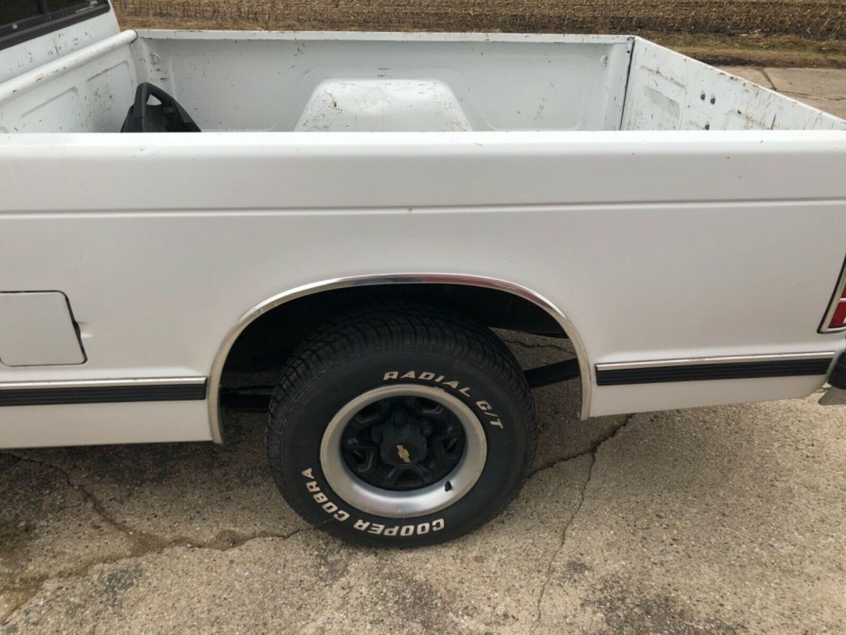 1991 White Chevrolet S-10 Square Body