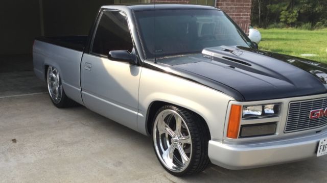 1991 Black & Silver Chevrolet C/K Pickup 1500 Standard Cab Pickup