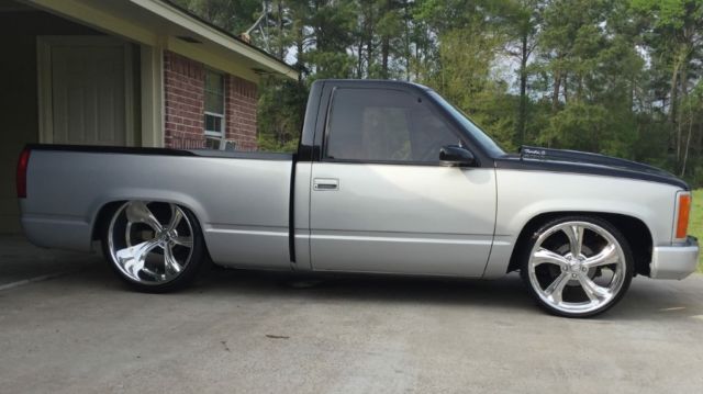 1991 Black & Silver Chevrolet C/K Pickup 1500 Standard Cab Pickup
