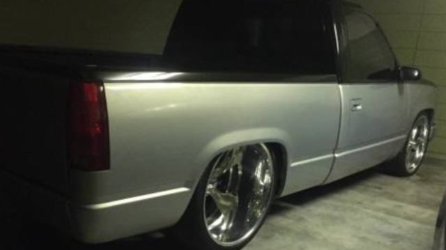 1991 Black & Silver Chevrolet C/K Pickup 1500 Standard Cab Pickup