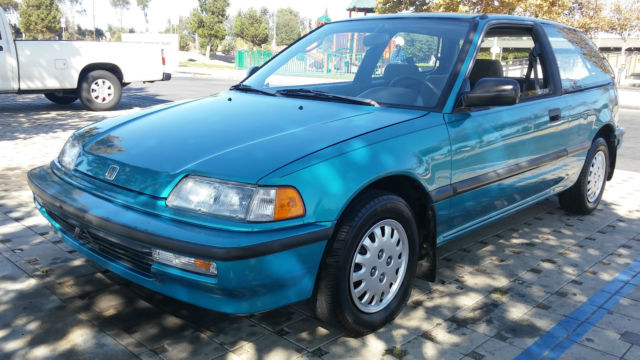 19910000 Teal Honda Civic Hatchback