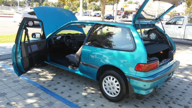 19910000 Teal Honda Civic Hatchback