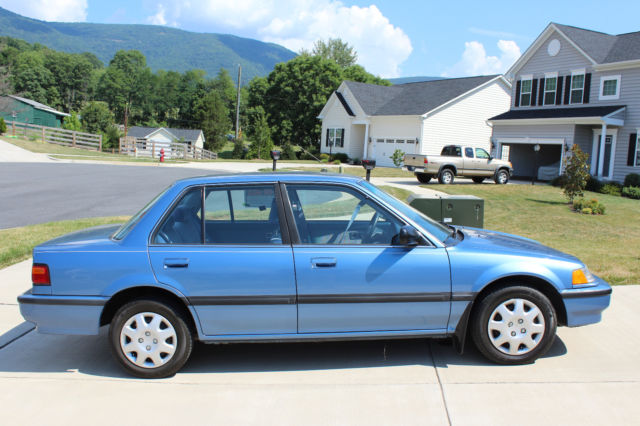 1991 Blue Honda Civic Coupe