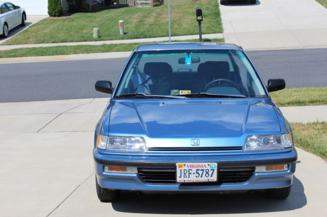 1991 Blue Honda Civic Coupe