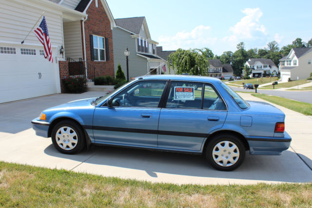 1991 Blue Honda Civic Coupe