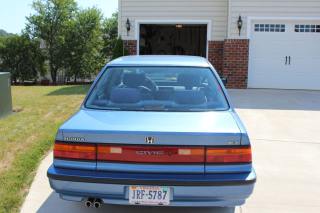 1991 Blue Honda Civic Coupe