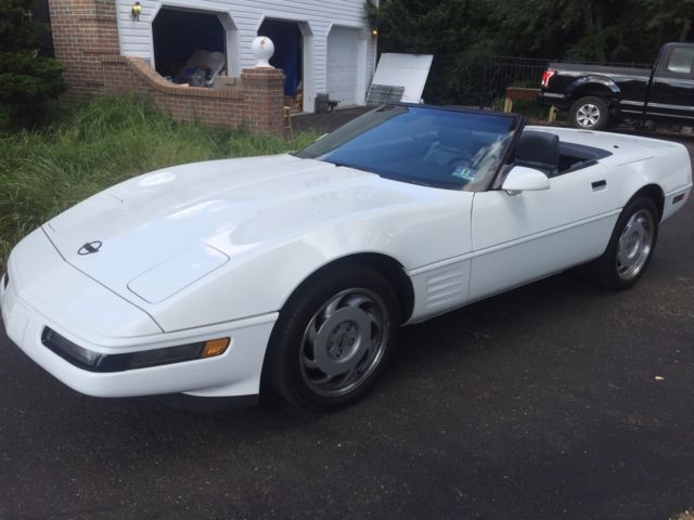 1991 Blue Chevrolet Corvette Convertible