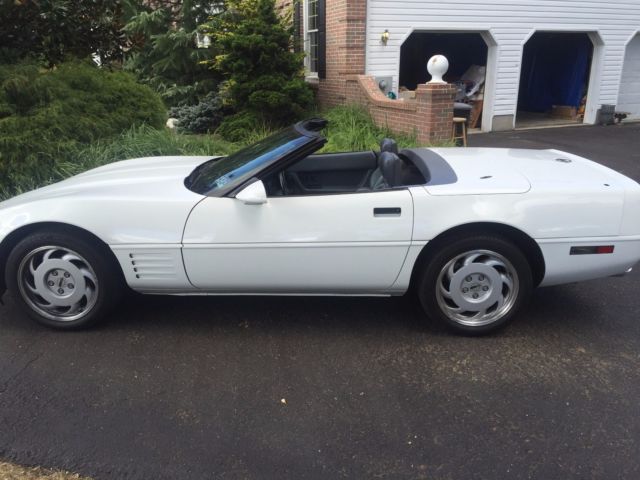 1991 Blue Chevrolet Corvette Convertible