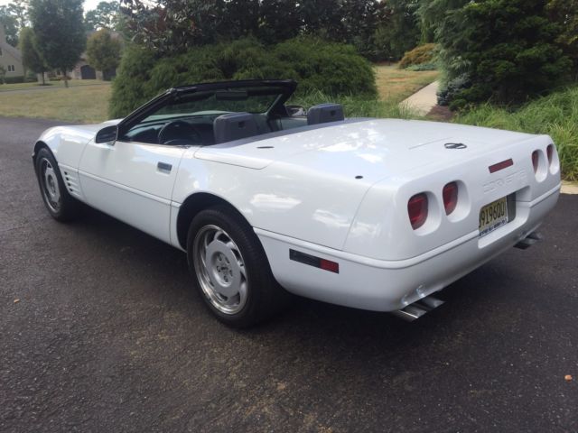 1991 Blue Chevrolet Corvette Convertible
