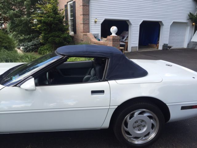 1991 Blue Chevrolet Corvette Convertible