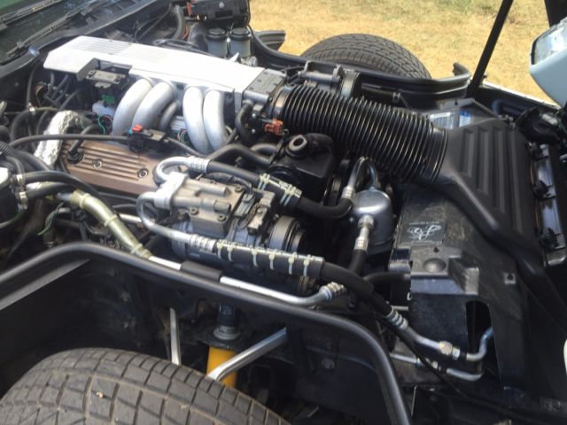 1991 Blue Chevrolet Corvette Convertible