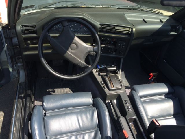 1991 light blue BMW 3-Series Convertible