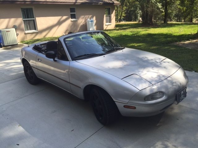 1991 Silver Mazda MX-5 Miata Convertible