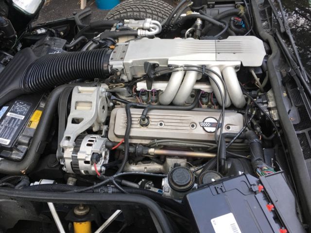 1991 polo green metallic Chevrolet Corvette Convertible