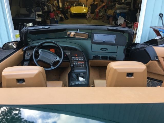 1991 polo green metallic Chevrolet Corvette Convertible
