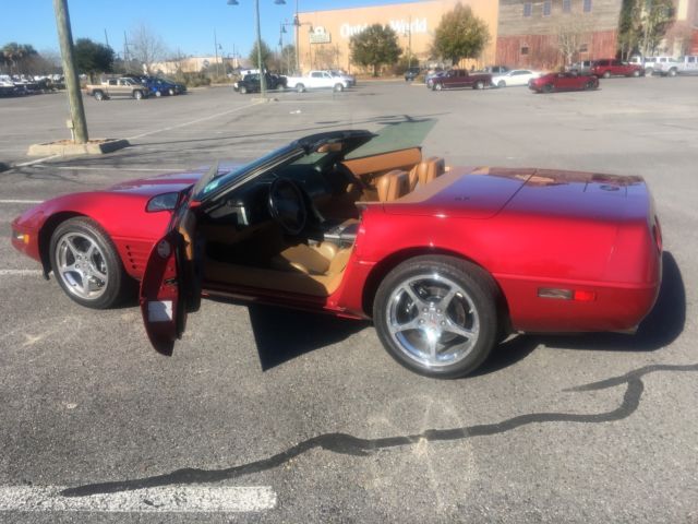 1991 Burgundy Chevrolet Corvette Convertible