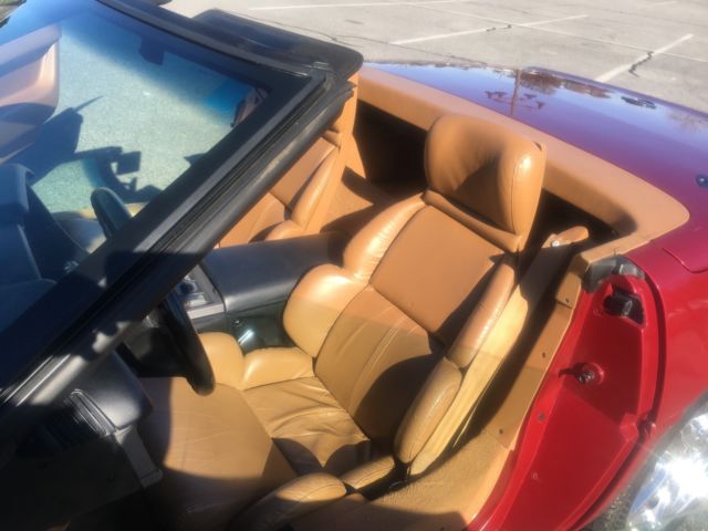 1991 Burgundy Chevrolet Corvette Convertible
