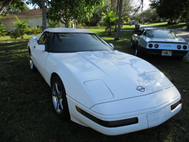 1991 White Chevrolet Corvette
