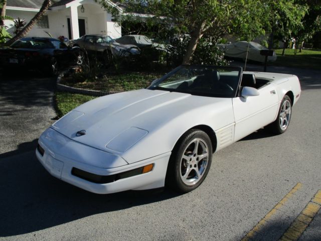 1991 White Chevrolet Corvette
