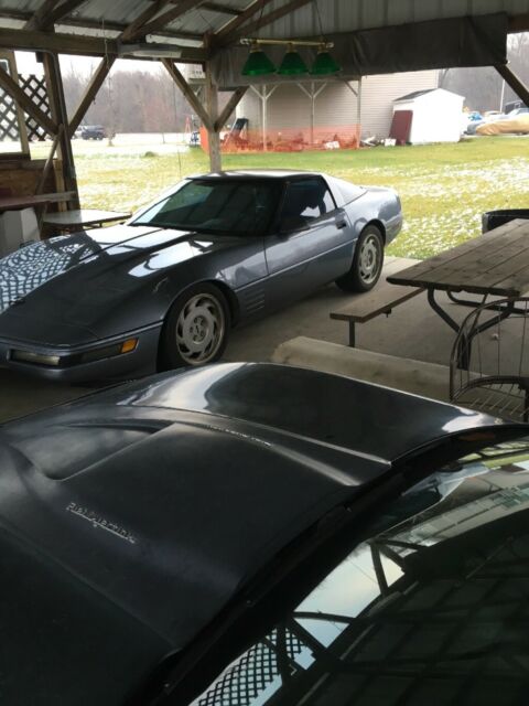1991 Blue Chevrolet Corvette Coupe