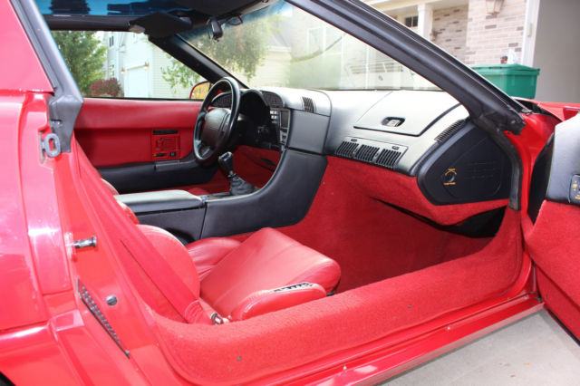 1991 Red Chevrolet Corvette Hatchback