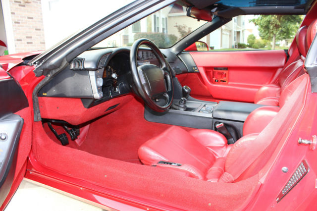 1991 Red Chevrolet Corvette Hatchback