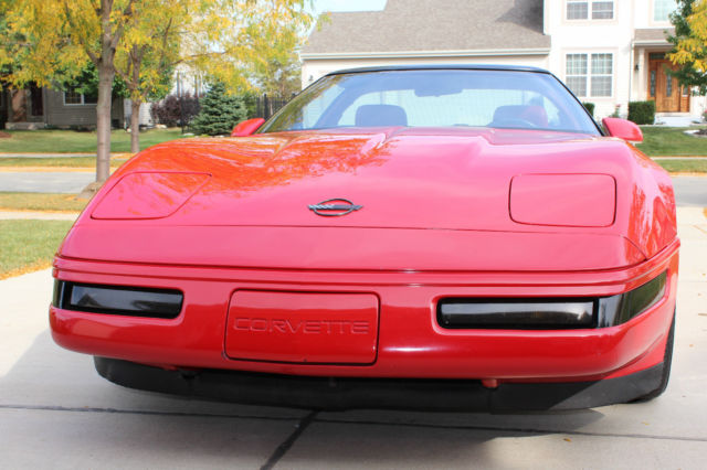 1991 Red Chevrolet Corvette Hatchback