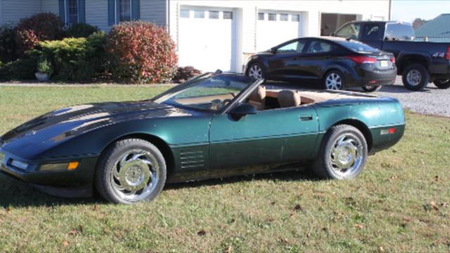 1991 Green Chevrolet Corvette Convertible