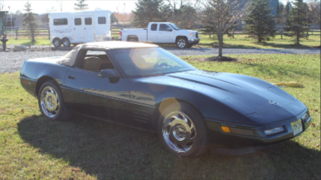 1991 Green Chevrolet Corvette Convertible