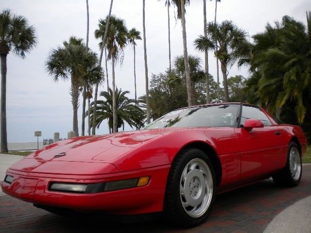 1991 Red Chevrolet Corvette