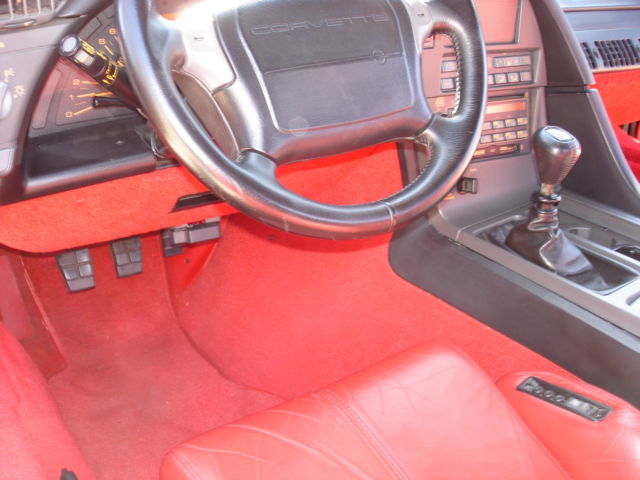 1991 Red Chevrolet Corvette Hatchback